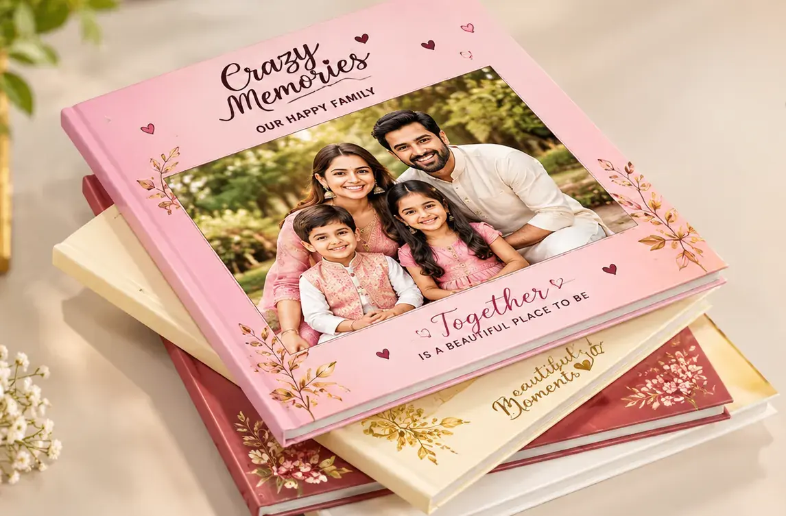 A4 hardcover family photo album